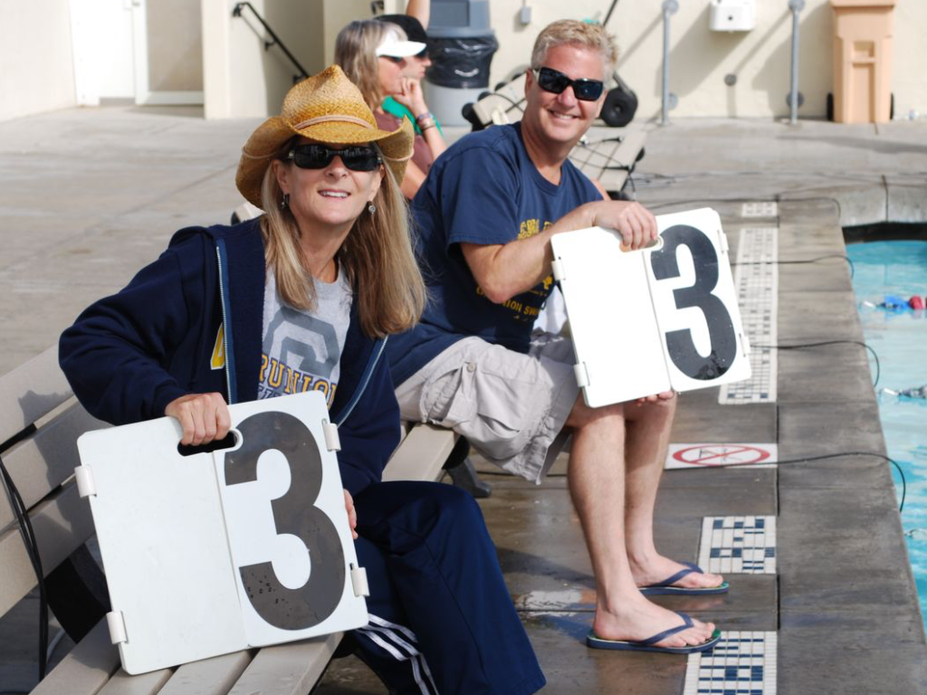 Counting Laps at Los Baños Del Mar Pool in Santa Barbara